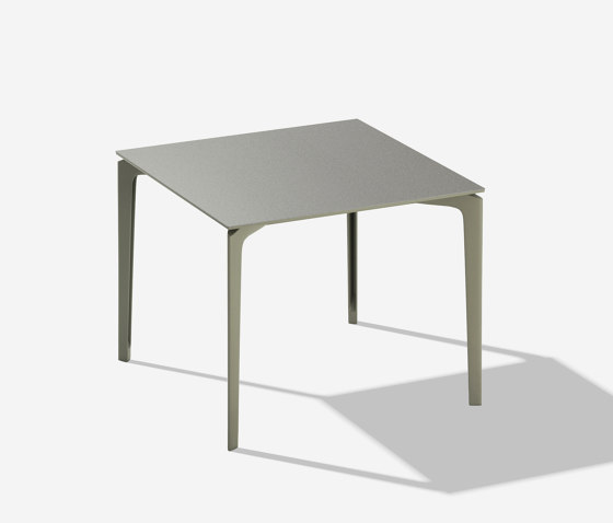 AllSize square table with speckled aluminium top | Mesas comedor | Fast