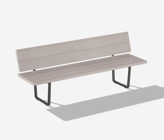 Orizon bench with backrest | Benches | Fast
