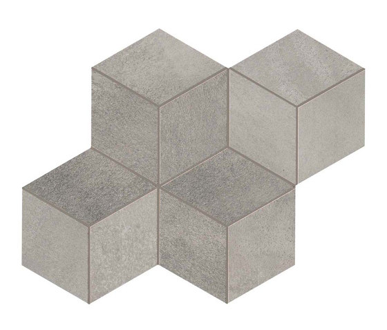 Blaze Aluminium Mosaico Esagono Lapp | Ceramic tiles | Atlas Concorde