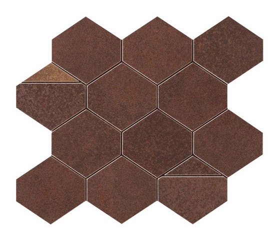 Blaze Corten Mosaico Nest | Ceramic tiles | Atlas Concorde
