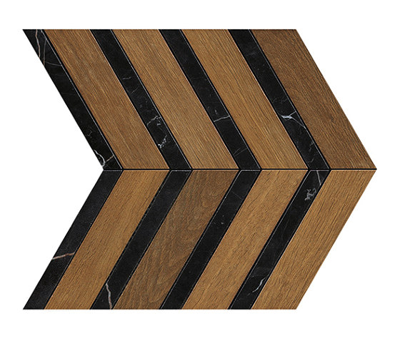 Heartwood Brandy Marble Chevron 29,4x28,7 | Ceramic tiles | Atlas Concorde
