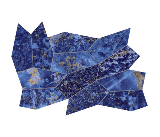 Marvel Ultramarine Leaf Lapp | Keramik Mosaike | Atlas Concorde