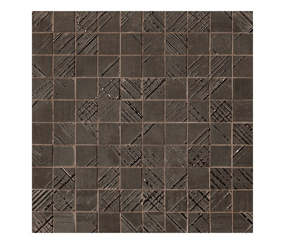 Bloom Metal Brown Gold Mosaico | Ceramic flooring | Fap Ceramiche