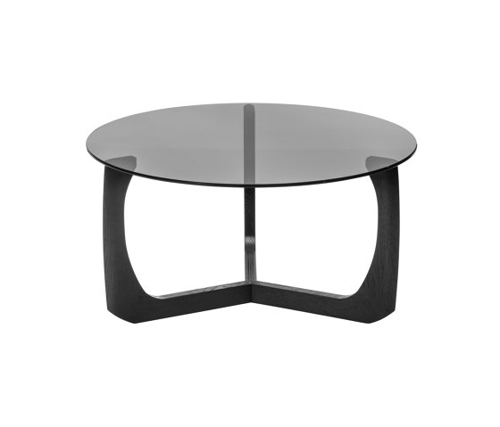 Lili lounge table Ø75 | black lacquered oak | Couchtische | møbel copenhagen