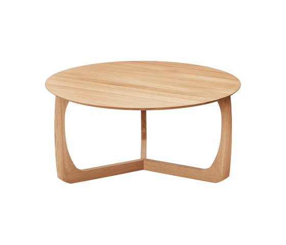 Lili lounge table | Ø90 oiled oak | Tavolini bassi | møbel copenhagen