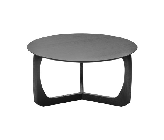 Lili lounge table Ø90 | black lacquered oak | Couchtische | møbel copenhagen