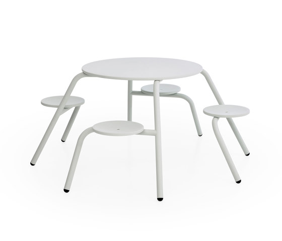 Virus 4 plazas con tablero plano (sin agujero para sombrilla) | Sistemas de mesas sillas | extremis