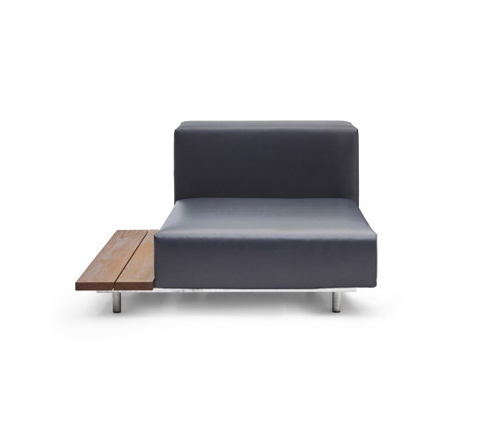 Walrus seat with side table with 80 cm wide seating | Poltrone | extremis