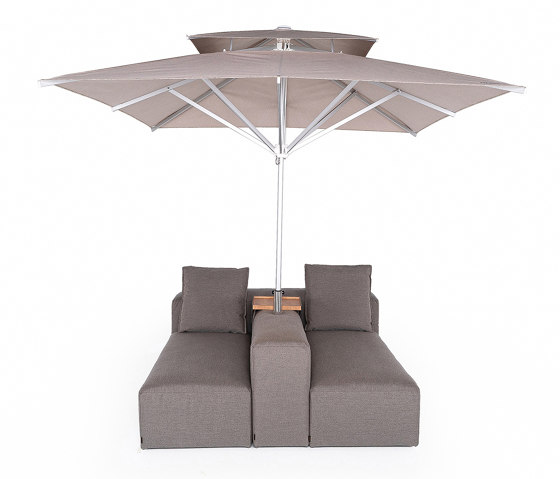 Lounge Outdoor System | 2-in-1 Lounge with parasol | Parasols | IKONO