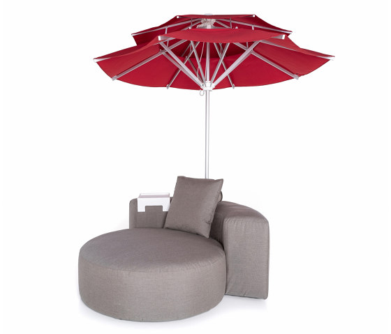 Lounge Outdoor System | Sunset Lounge with parasol | Ombrelloni | IKONO