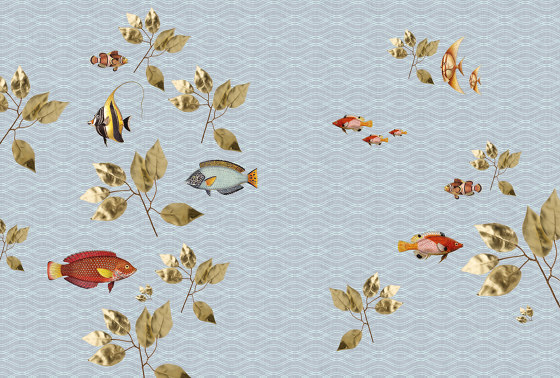 Walls By Patel 2 | Papier Peint DD114337 Brillant Fish1 | Revêtements muraux / papiers peint | Architects Paper