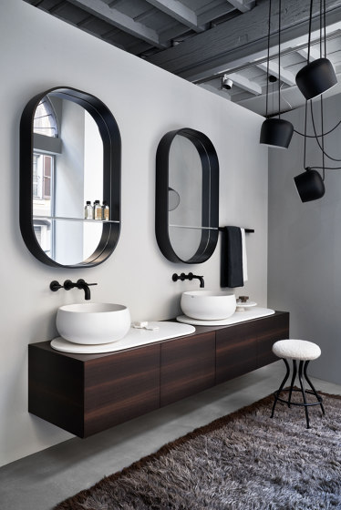 Delfo washbasin on cabinet | Wash basins | Ceramica Cielo