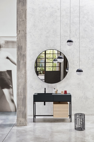 Milano washbasin with cabinet | Lavabos | Ceramica Cielo
