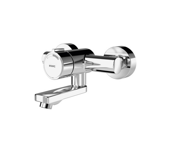 F3S-Mix self-closing wall-mounted mixer | Grifería para lavabos | KWC Professional