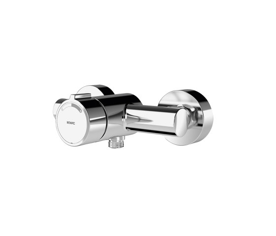 F3S-Mix self-closing wall-mounted mixer with hand shower connection | Grifería para duchas | KWC Professional