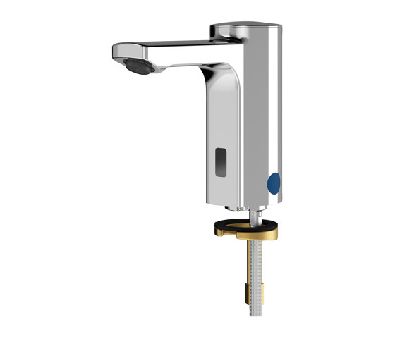 F5E Electronic pillar tap with battery operation | Wash basin taps | KWC Professional