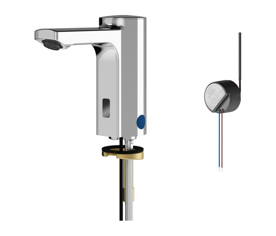 F5E Electronic pillar tap with in-wall power supply | Wash basin taps | KWC Professional