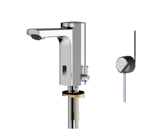 F5E-Mix Elektronik-Standbatterie mit Wandeinbau-Netzteil | Waschtischarmaturen | KWC Professional