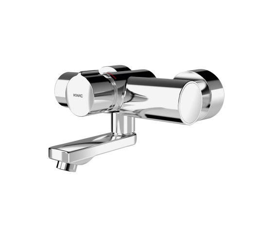 F5S-Mix self-closing wall-mounted mixer | Grifería para lavabos | KWC Professional