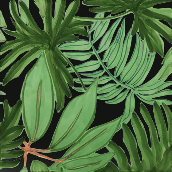 Verde Verticale Tropical Nero | Ceramic tiles | Ceramica Francesco De Maio