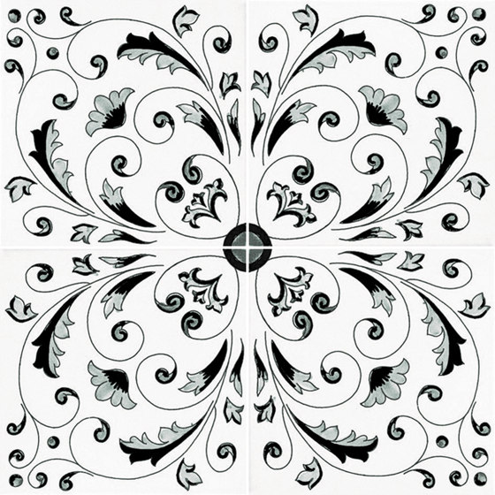 Fiori Scuri Crestarella Nero | Ceramic tiles | Ceramica Francesco De Maio
