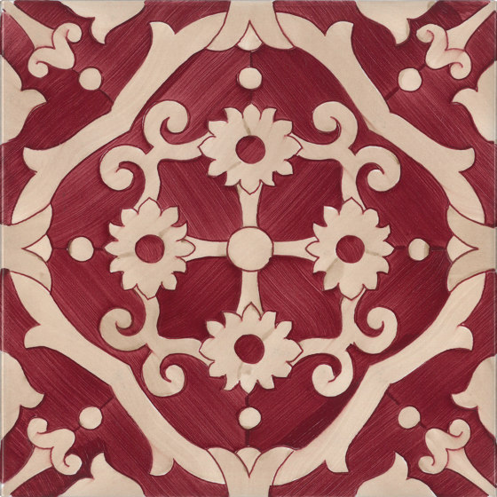 Fiori Scuri Tovere Rosso | Ceramic tiles | Ceramica Francesco De Maio
