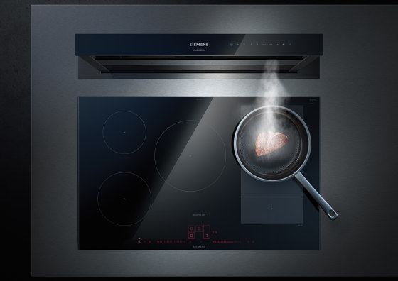 iQ700, downdraft hood, 90 cm, clear glass black printed | Kitchen hoods | Siemens Home Appliances