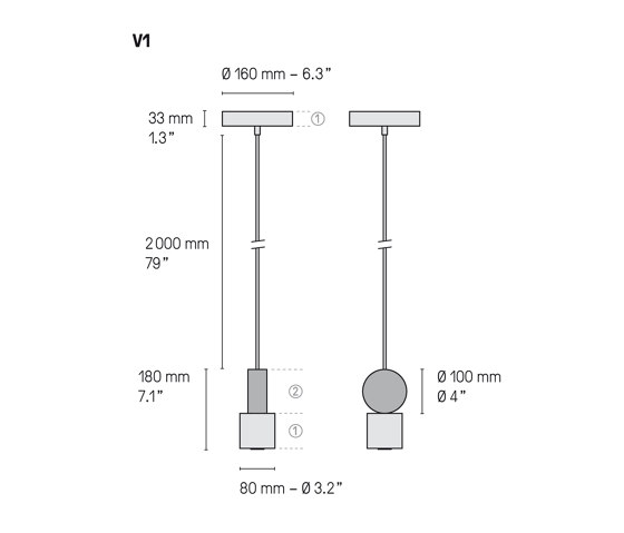Calée V1 su | Lámparas de suspensión | CVL Luminaires