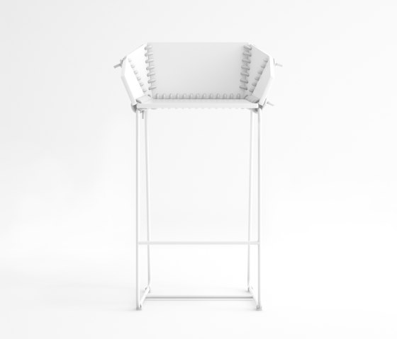 Textile Counter Stool with Backrest | Counter stools | GANDIABLASCO