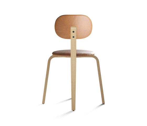 Afteroom Plywood, Seat and backrest with leather | Chaises | Audo Copenhagen