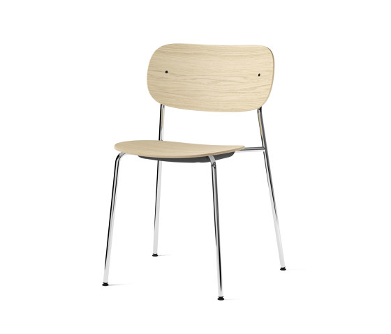 Co Chair, Chrome / Natural Oak | Chaises | Audo Copenhagen