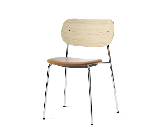 Co Chair, Chrome / Seat with leather | Sillas | Audo Copenhagen