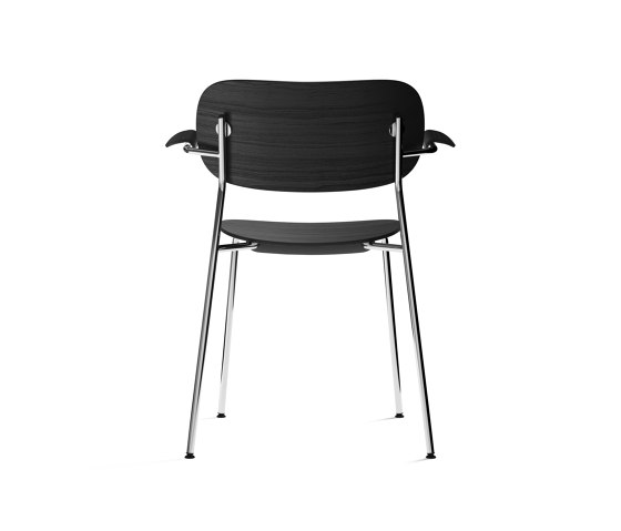 Co Chair w/ Armrest, Chrome / Black Oak | Stühle | Audo Copenhagen