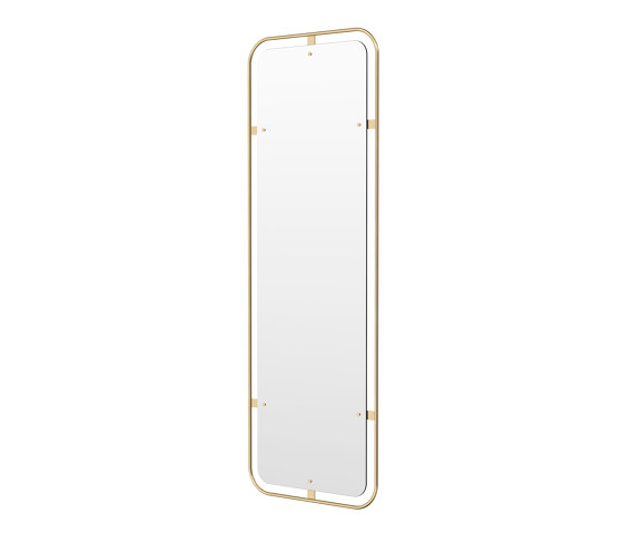 Nimbus Mirror, Rectangular, Polished Brass | Spiegel | Audo Copenhagen