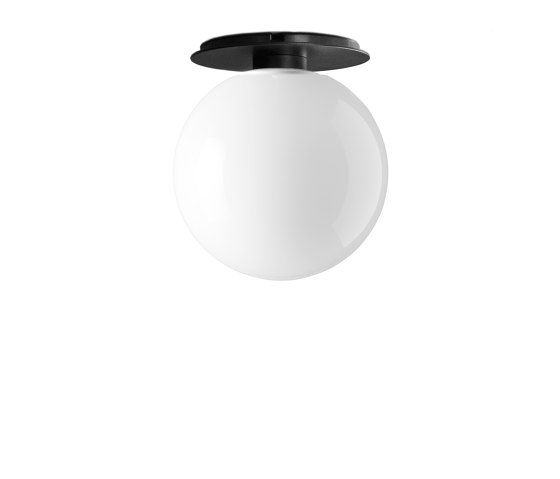 TR Bulb Ceiling / Wall Lamp, black / Shiny Opal, w/Dim to Warm | Lámparas de techo | Audo Copenhagen