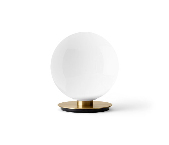 TR Bulb Table/ Wall, Brass / Shiny Opal, w/Dim to Warm | Tischleuchten | Audo Copenhagen