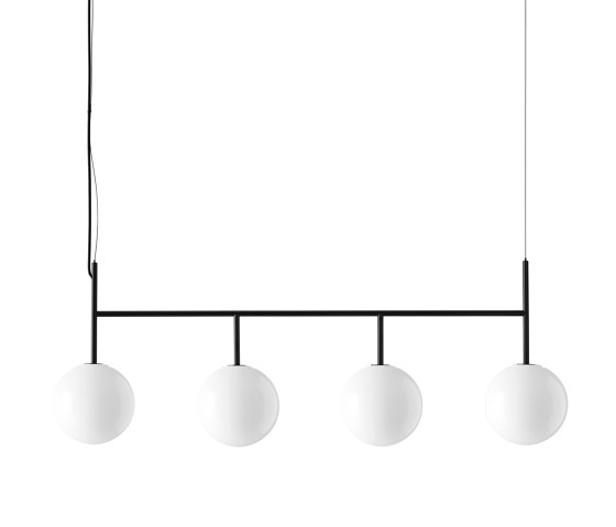 TR Bulb Suspension Frame, Black / Shiny Opal, w/Dim to Warm | Suspended lights | Audo Copenhagen