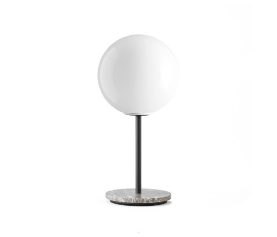 TR Bulb Table Lamp, Gray Marble/ Shiny Opal, w/Dim to Warm | Lámparas de sobremesa | Audo Copenhagen