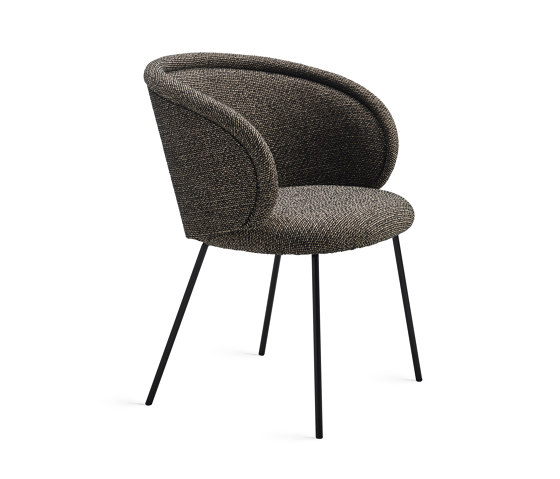 Ona | Armchair with 4-legs steel frame | Chairs | FREIFRAU MANUFAKTUR