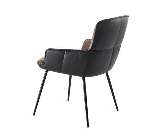 Marla | Armchair Low with 4-legs steel frame | Chairs | FREIFRAU MANUFAKTUR