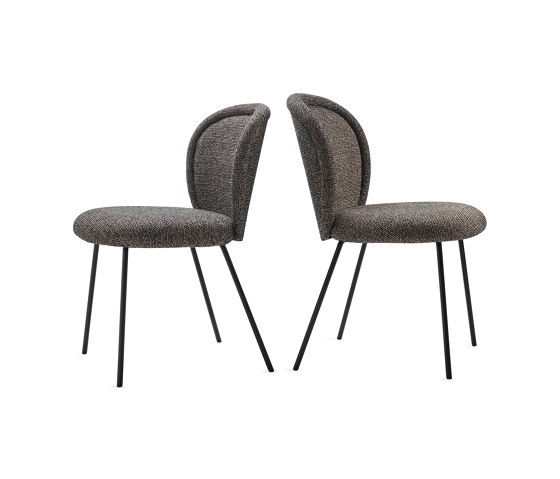 Ona | Side Chair with 4-legs steel frame | Sillas | FREIFRAU MANUFAKTUR