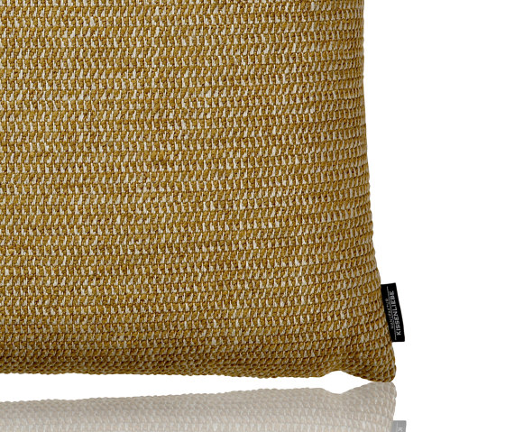 Crochet mustard |50x50| | Coussins | Manufaktur Kissenliebe