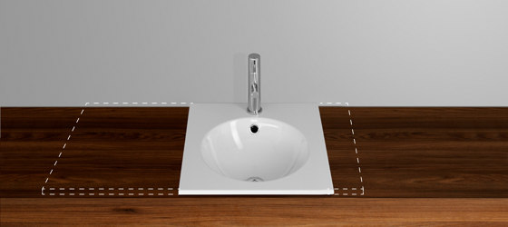 ORBIS VARIO lavabos à encastrer par-dessus | Lavabos | Schmidlin