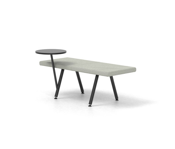 Autobahn, Bench with floating table | Benches | Derlot