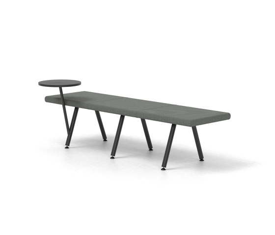 Autobahn, Bench with floating table by Derlot | Benches