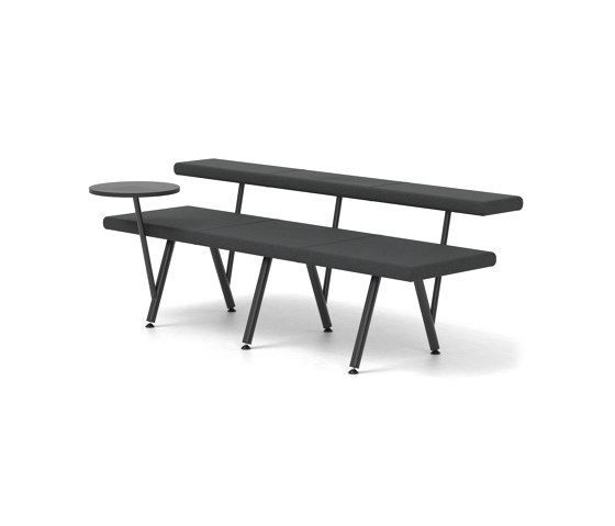 Autobahn, Seat with floating table | Benches | Derlot