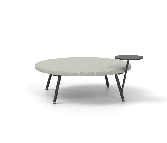 Autobahn, Circular ottoman with floating table by Derlot | Benches