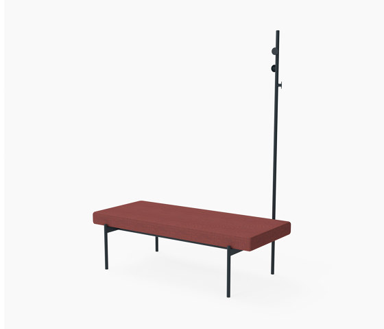Crescent, Bench with coat stand | Benches | Derlot