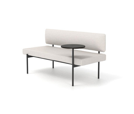 Crescent, Mid-back seat with floating table | Panche | Derlot