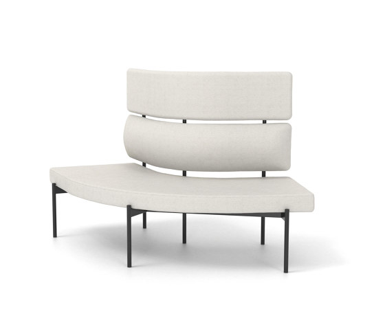 Crescent, 72˚ High-back curved bench | Sitzbänke | Derlot